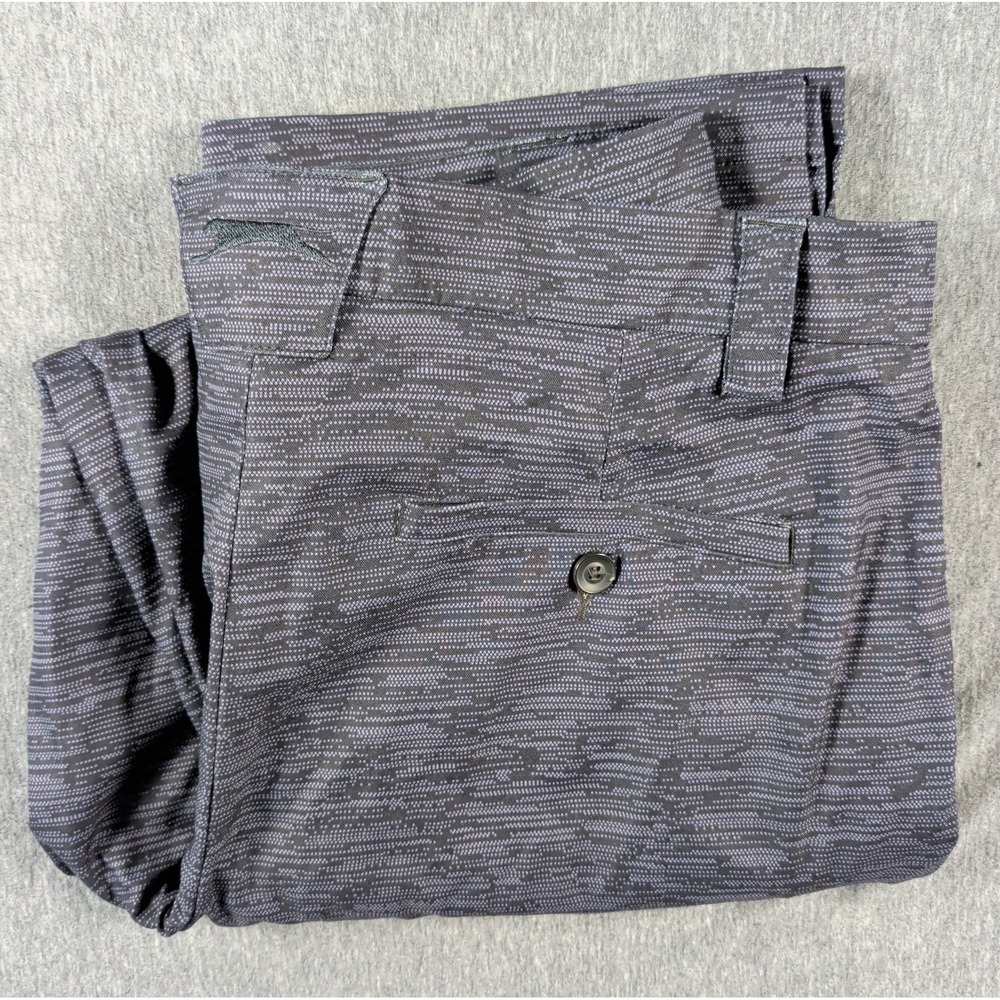 SLAZENGER Athletic Golf Pants Mens Size 34x30 Heathered Stretch Gray/Black EUC